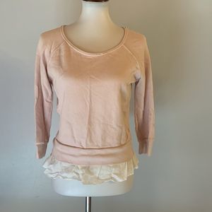 [Velvet] Blush/White Swetaer/Shirt - Size XS